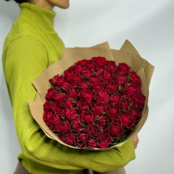 51 красная роза (Кения)